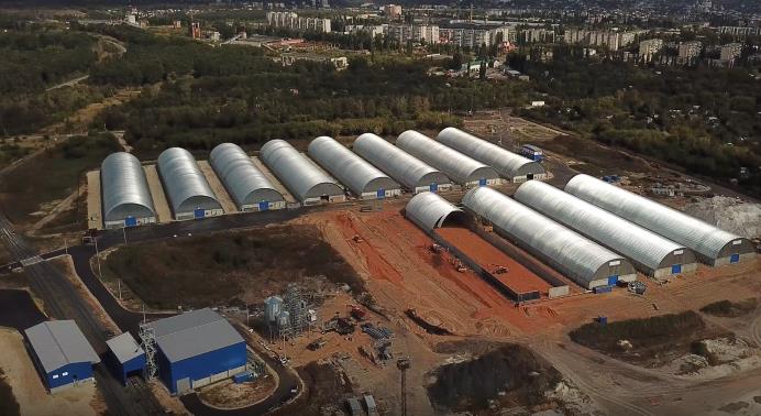 Аэросъёмка строительства дополнительных складов для компании Sucden в Ельце