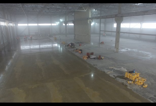 Процесс заливки бетона на Doka Group